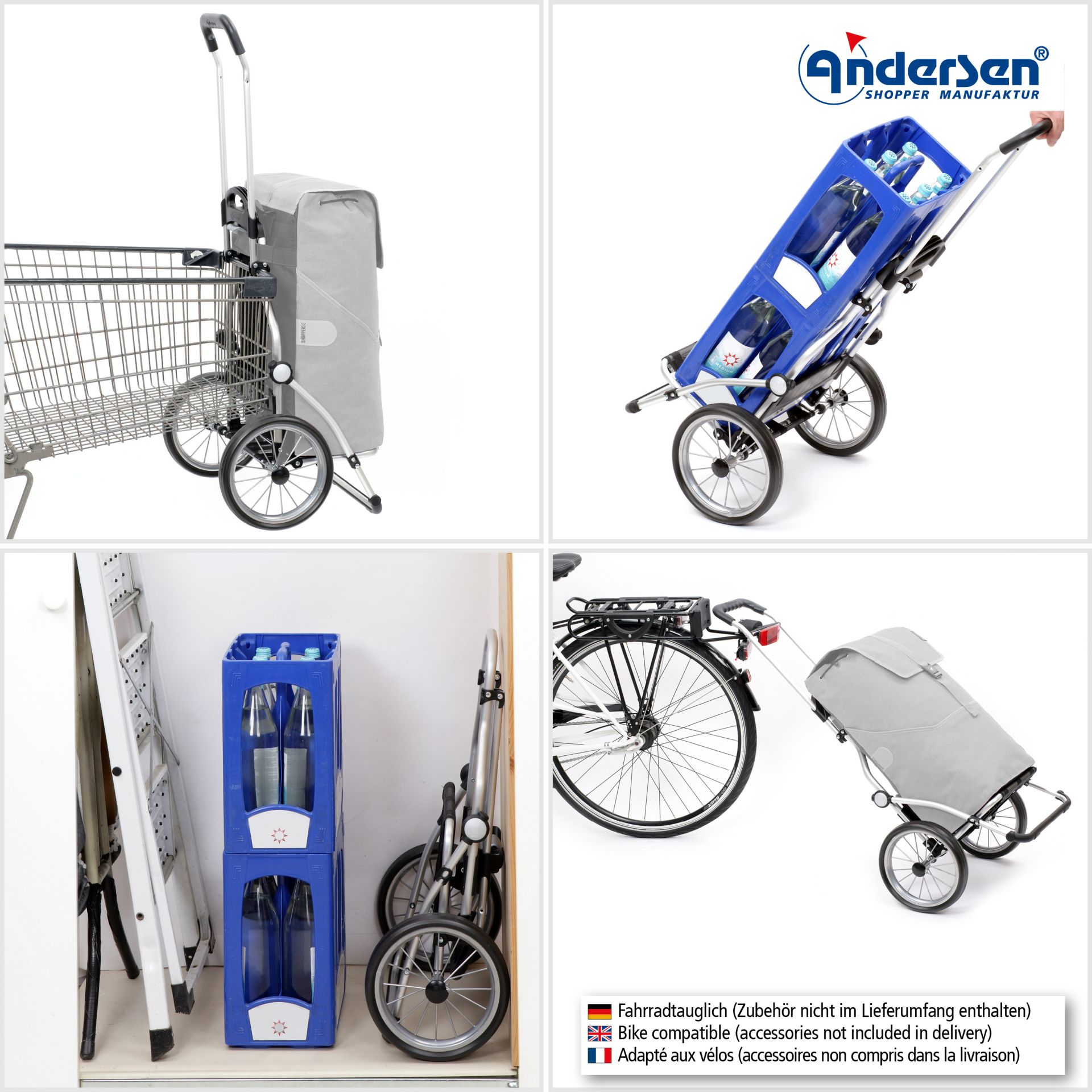 Andersen Shopper Royal Shopper Gestell ohne Tasche mit Metallspeichenrad – Bild 2