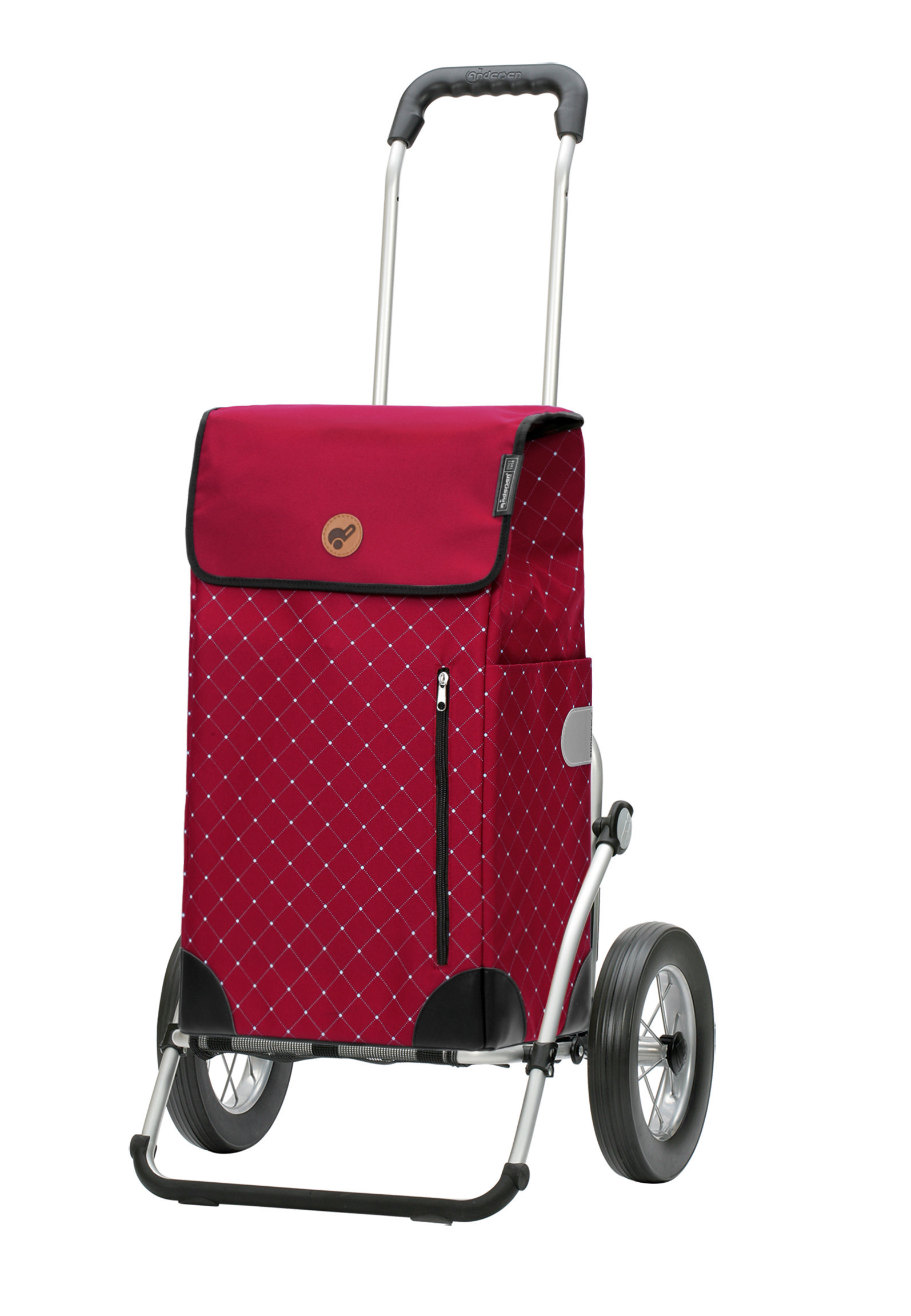 Andersen Shopper Royal Shopper Metallspeichenrad und Tasche Sofia in Rot oder Anthrazit – Bild 1