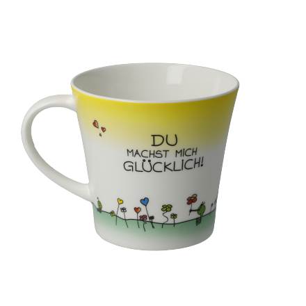Coffee-/Tea Mug - Glücklich – Bild 1
